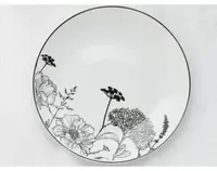 Dezertný tanier Luna Black Flower, 20 cm%