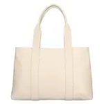 Dámska kožená kabelka Italia Marlen - krémová