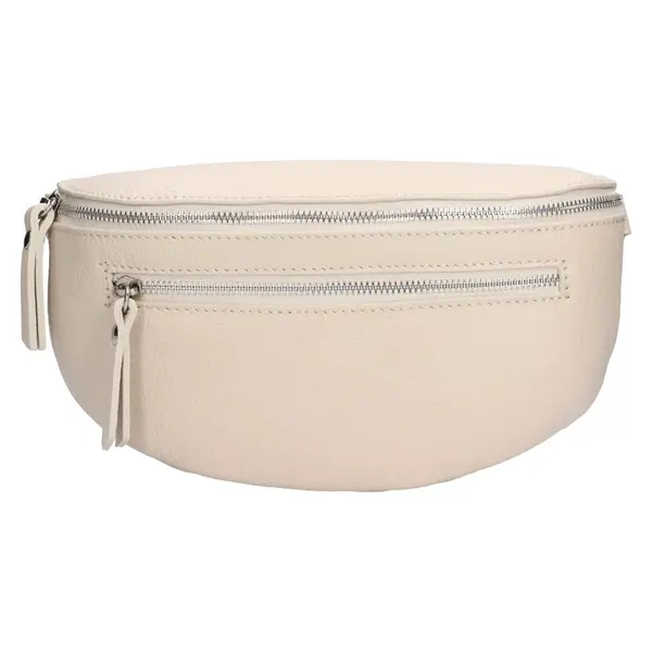 Dámska kožená ľadvinka Italia Pavla - krémová