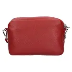 Dámska kožená crossbody kabelka Italia Marika - tmavo červená