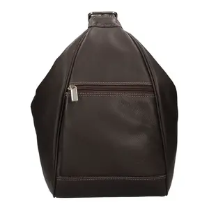 Kožený dámsky batoh SendiDesign Viola - hnedá