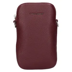Dámska kabelka na mobil a doklady David Jones Kaila - vínová