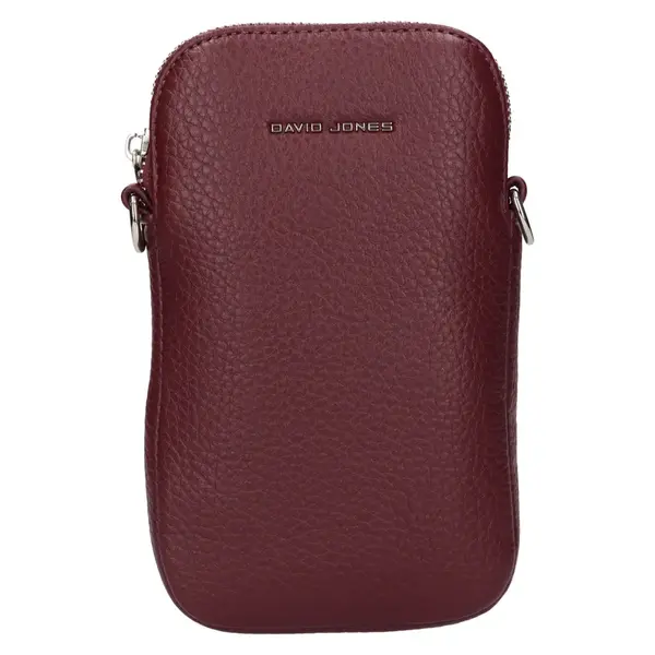 Dámska kabelka na mobil a doklady David Jones Kaila - vínová