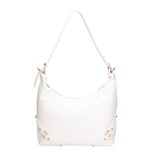 Dámska kožená kabelka Italia Olla - biela