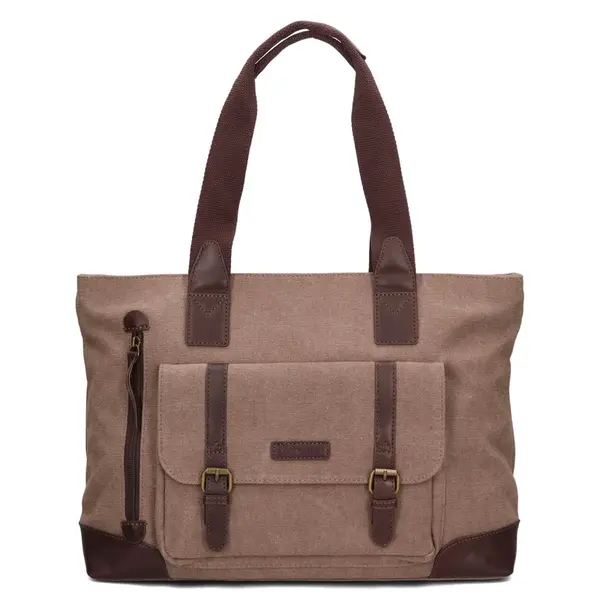 Väčšia dámska kabelka Katana Rotta - svetlo hnedá