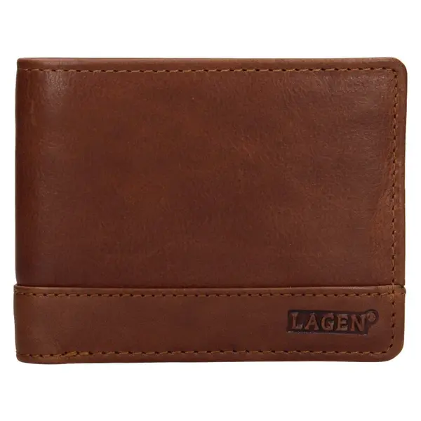 Pánská kožená peněženka Lagen Pavelos - hnědá