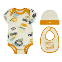 Nike wild air hat, bodysuit &  bib 3-piece set 6-12m