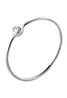 ELLI Prsteň 'Solitär'  strieborná