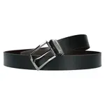 Obojstranný kožený pánsky opasok Bugatti Dreck - čierna / hnedá