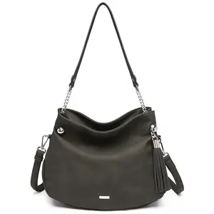 Dámska kabelka Tamaris Gweny - šedo-zelená