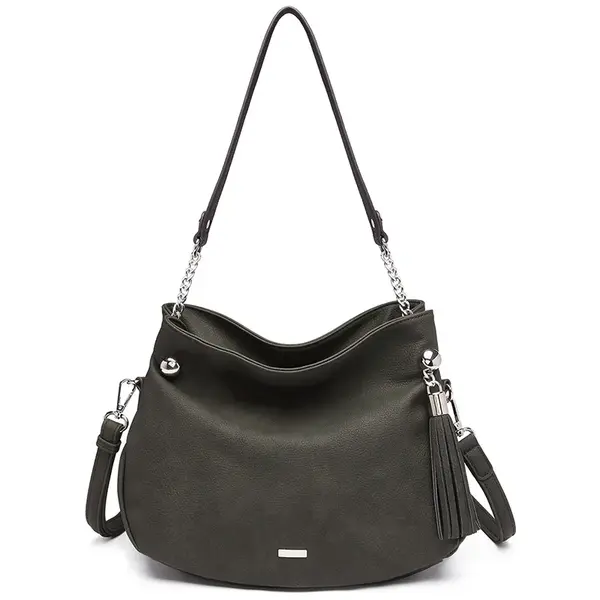 Dámska kabelka Tamaris Gweny - šedo-zelená