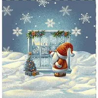 X-Mas POTAH NA POLŠTÁŘ 45/45 cm