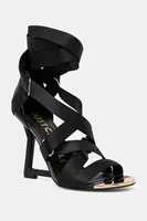 Sandály Just Cavalli černá barva, 78RA3S24ZSS65899