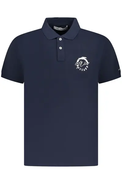 Modré pánské polo triko Trussardi