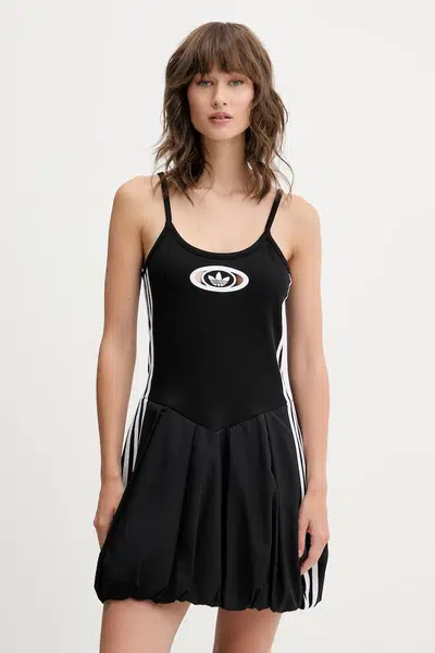Šaty adidas Originals Balloon Dress černá barva, mini, KC8798
