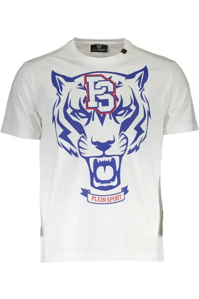 Bílé pánské triko Plein Sport s krátkým rukávem