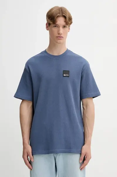 Bavlněné tričko Karl Lagerfeld Jeans pánské, černá barva, s aplikací, A1M17049