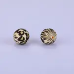 Printed Round Silicone Focal Beads
