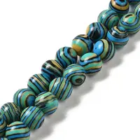 Synthetic Malachite Dyed Beads Strands