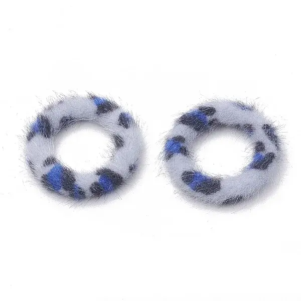 Faux Mink Fur Covered Linking Rings