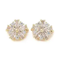 Brass Pave Cubic Zirconia Spacer Bars