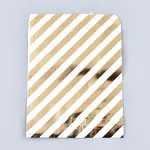 Diagonal Stripe Pattern Eco-Friendly Paper Bags