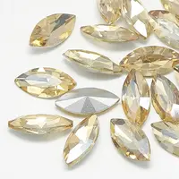 Pointed Back Glass Rhinestone Cabochons