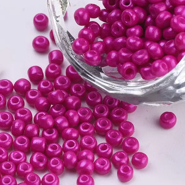 Baking Paint 8/0 Glass Seed Beads