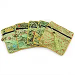 Chinese Brocade Tassel Zipper Jewelry Bag Gift Pouch