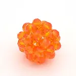 Transparent Glass Crystal Round Woven Beads