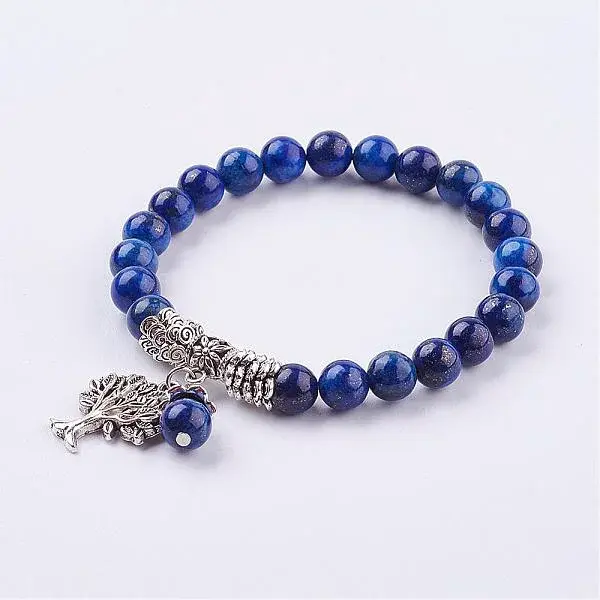 Natural Lapis Lazuli(Dyed) Stretch Bracelets