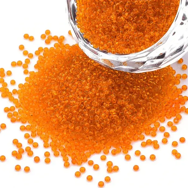 15/0 Transparent Czech Glass Seed Beads