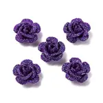 3D Rose Flower Baking Paint Aluminum Beads