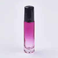 10ml Glass Gradient Color Essential Oil Empty Roller Ball Bottle