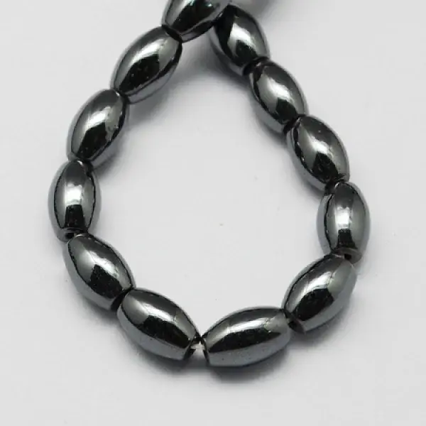 Non-magnetic Synthetic Hematite Beads Strands