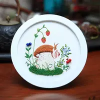 DIY Mushroom Pattern Embroidery Starter Kits