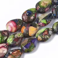 Synthetic Imperial Jasper Beads Strands
