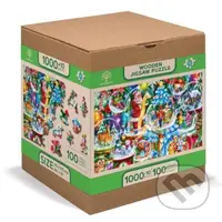 Wooden City Puzzle Vánoční koule (Dřevěné puzzle)