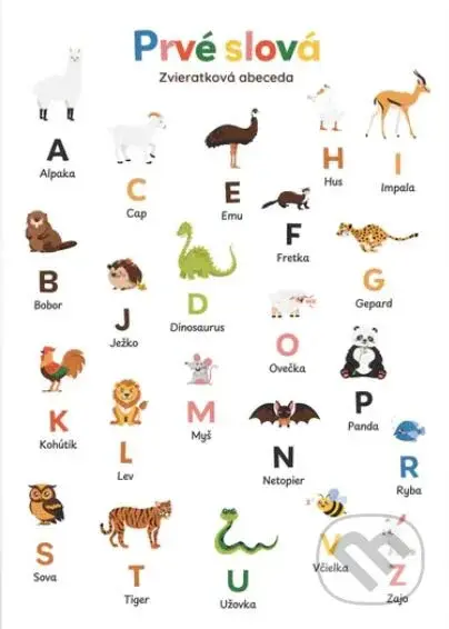 Rapotačky plagát Prvé slová - Zvieratková abeceda