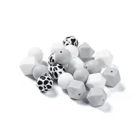Round/Polygon Food Grade Silicone Focal Beads