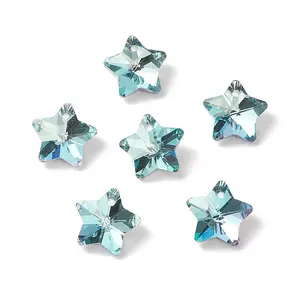 Electroplate Glass Charms