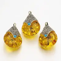 Teardrop Tibetan Style Pendants
