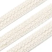 Polyester with Milk Silk Lace Trim