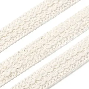 Polyester with Milk Silk Lace Trim