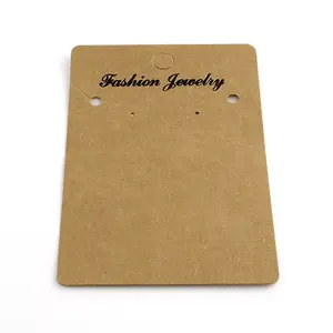Rectangle Shape Cardboard Earring Display Cards