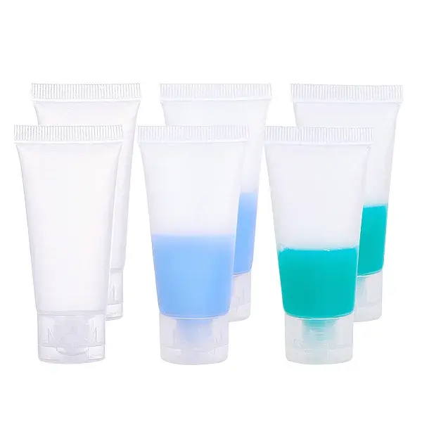 20ml Matte PE Plastic Refillable Flip Top Cap Bottles