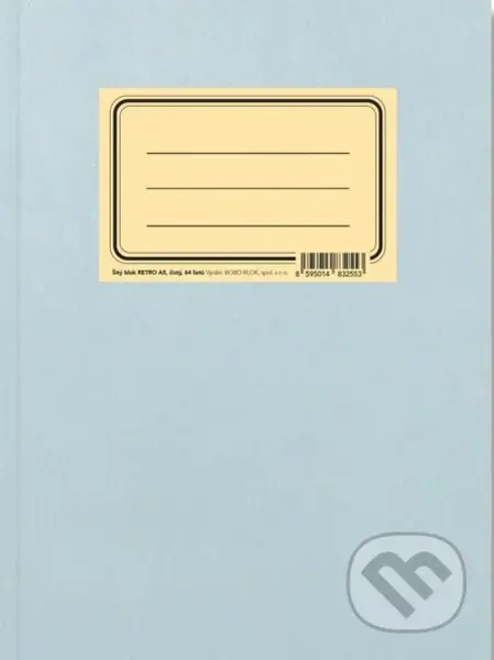 BOBO šitý poznámkový blok Retro A5, čistý