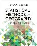 Statistical Methods for Geography - Peter A. Rogerson