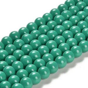 Painted Glass Beads Strands