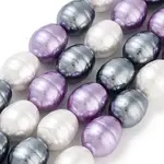 Electroplated Shell Pearl Beads Strands